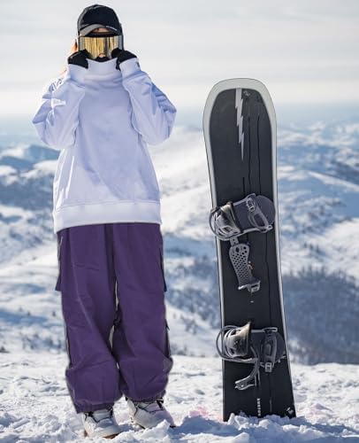Mens Baggy Cargo Ski Pants Super Baggy Snowboard Snow Pant Women Insulated Loose Pant Sports Waterproof