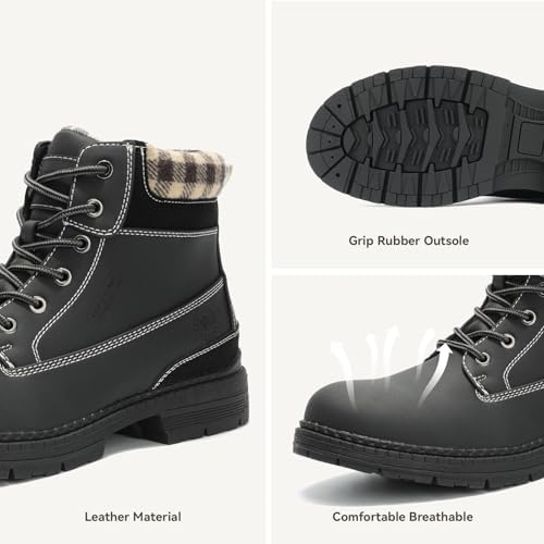 ANJOUFEMME Men's Winter Hiking Boots