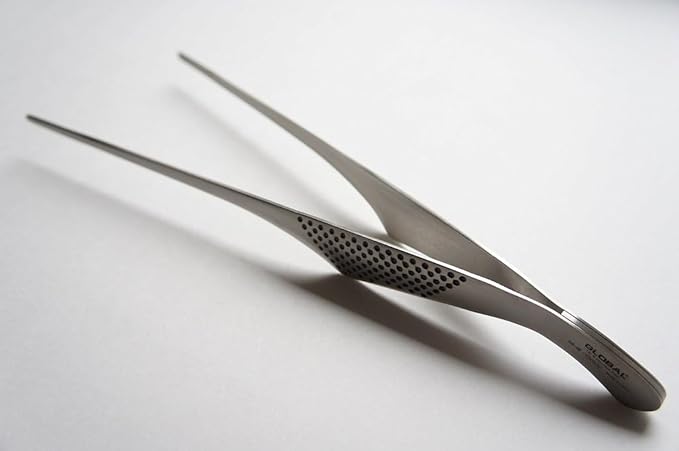 Global Classic Stainless Steel 11.75 Inch Pincet/Utility Tongs