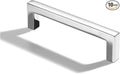 khtumeware 10 Pack 5 inch(128mm) Hole Center Polished Chrome Cabinet Pulls Solid Heavy-Duty Square Cabinet Handles Drawer Pulls Kitchen Cabinet Hardware Kitchen Handle