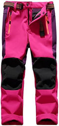 Jessie Kidden Kids Boys Girls Youth Waterproof Hiking Ski Snow Fleece Pants