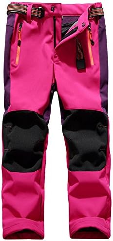 Jessie Kidden Kids Boys Girls Youth Waterproof Hiking Ski Snow Fleece Pants