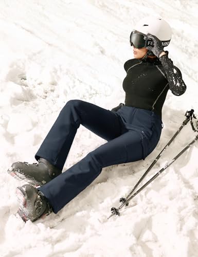 Snow Ski Pants Women Softshell Insulated Fleece Lined Pants Women