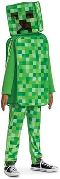 Disguise Minecraft Creeper Costume for Kids, Official Minecraft Costume Pop Out Outfit with Headpiece