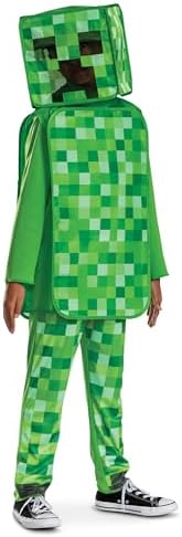 Disguise Minecraft Creeper Costume for Kids, Official Minecraft Costume Pop Out Outfit with Headpiece