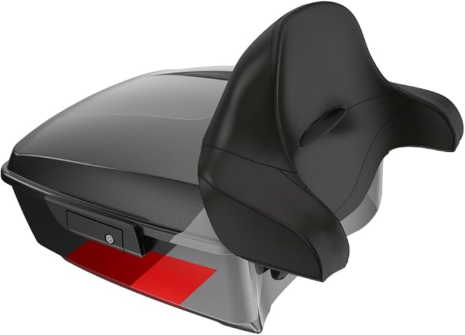 Advanblack 2025 RG Tour Trunk Pack Hot Lap King Tour Trunk Pack+Wrap-Around Backrest Pad Fits For Harley Touring CVO Road King Street Glide Electra Glide Ultra Limited 1997-2025