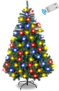 Northroad 5ft Pre-lit Artificial Christmas Tree, Prelit Xmas Tree w/600 Branch Tips & 150 UL Listed Lights with Remote Control,Timer for Xmas Decoration,Green