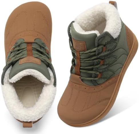 BARERUN Womens Waterproof Winter Snow Boots Lightweight Warm Ankle Booties