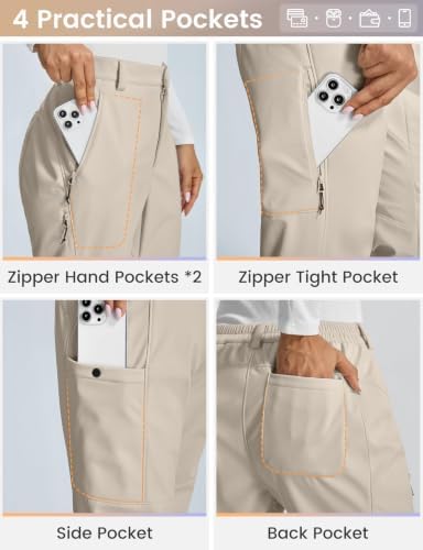baleaf Women’s Winter Softshell Pants Fleece Lined Snow Pants