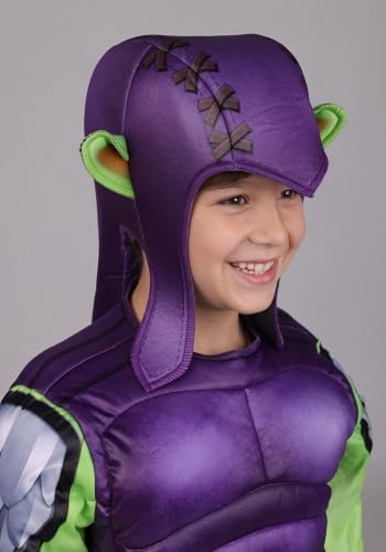 Toddler Boys Gobby Costume | Kids Spidey and His Amazing Friends Green Goblin Jumpsuit, Headpiece