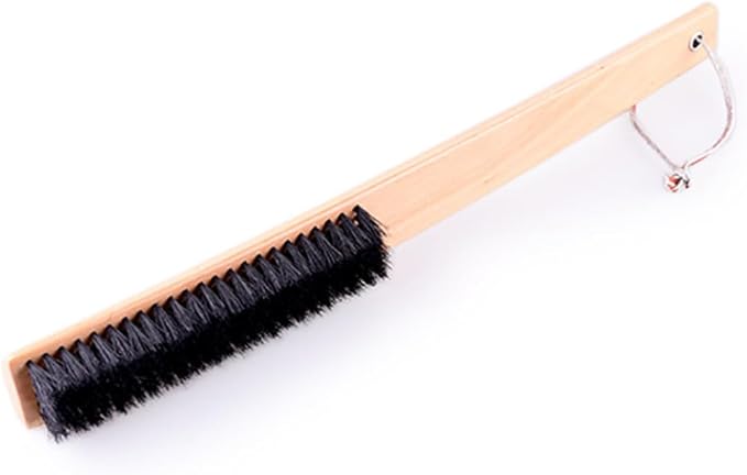 FRCOLOR 2pcs Clothing Bristles Cleaning Brush Wood Handle for Home and Travel Use Gentle Lint for Coats Blankets and Canvas Shoes