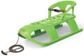 Snow Sled for Kids - SnowCruise Sledge - Toboggan with Pull Rope, Backrest and Safety Belt; Outdoor Plastic Winter Sleigh for Toddlers & Kids