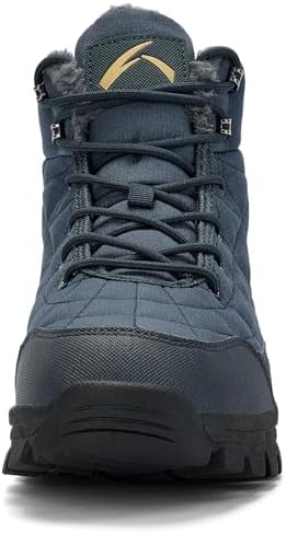 UPSOLO Men's Winter Warm Snow Work Boots