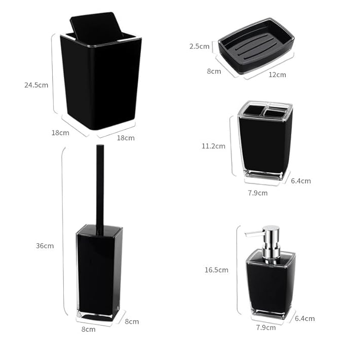 Bathroom Set Ceramic Toiletries Soap Box Toothbrush Holder Hand Sanitizer Bottle