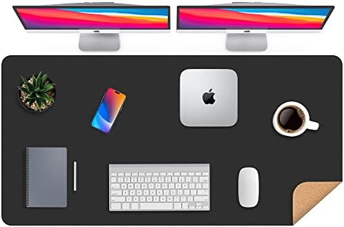 AFIING Large Desk Mat, 47" x 23.6", Black