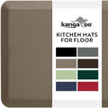 KANGAROO Anti Fatigue Mats for Kitchen Floor, 58x20, 3/4 Inch Thick Cushioned Ergonomic Mat, Reduce Foot Pressure, Waterproof Comfort Rug for Under Sinks, Office Standing Desk, Store Floors, Beige