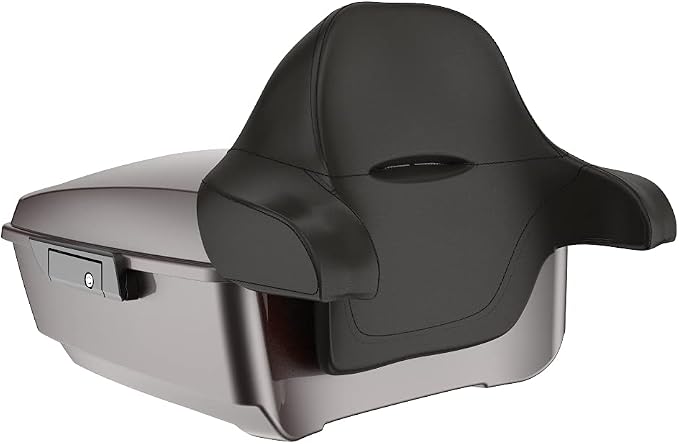Advanblack Road Glide Tour Trunk Pack Sumatra Brown King Tour Trunk Pack Luggage +Wrap-Around Backrest Pad for '97-'25 Harley Touring Road King Street Glide Electra Glide CVO models