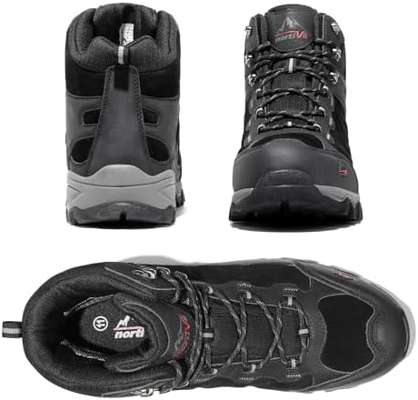 NORTIV 8 Men's Waterproof Lightweight Hiking Boots