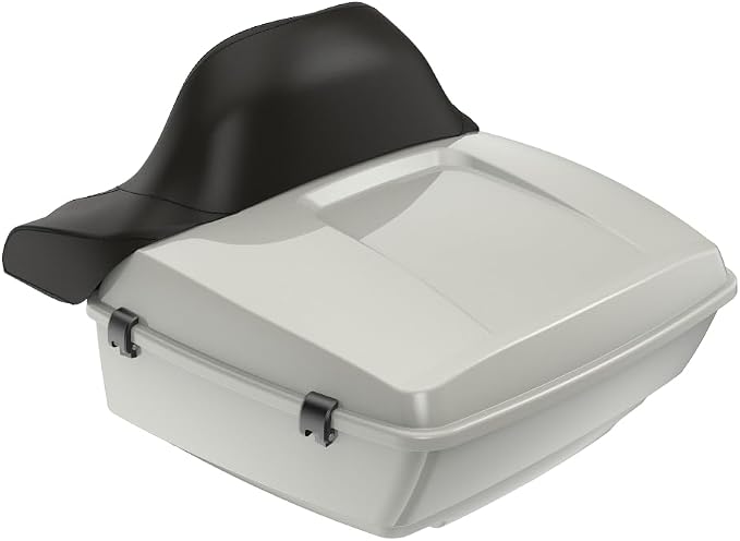 Advanblack Road Glide Tour Trunk Pack Sand Dune King Tour Trunk Pack Luggage +Wrap-Around Backrest Pad for '97-'25 Harley Touring Road King Street Glide Electra Glide CVO models