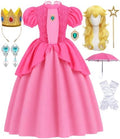 Royal Princess Costume Kids Girls Princess Dress with Accessories Set