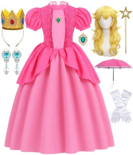 Royal Princess Costume Kids Girls Princess Dress with Accessories Set