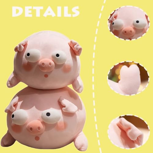 ELAINREN Ultra-Soft Pink Pig Plush Body Pillow/15.7''