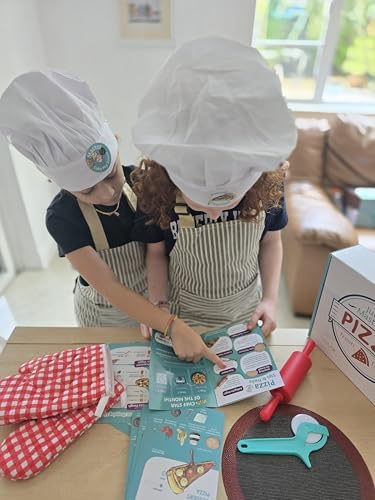 Tovla Jr. Kids Pizza Making Kit | Real Reusable Chef Tools | Ages 5-12