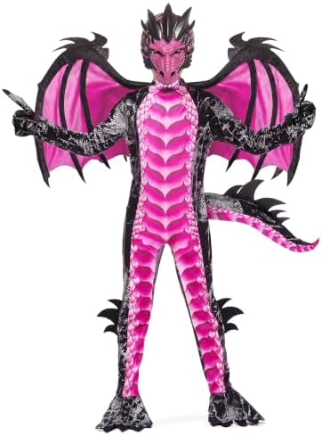 Spooktacular Creations Halloween Kid Dragon Costume, Boys Dragon Wings, Tail and Mask Set for Halloween Dress Up