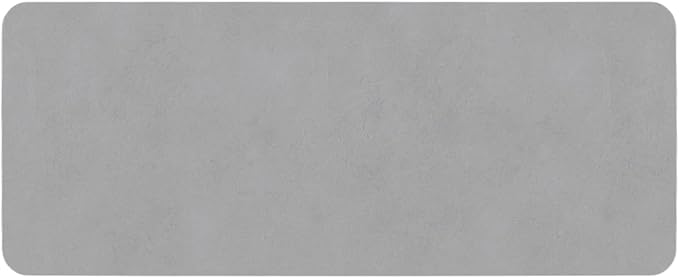 TYUU Bathroom Mat Quick Dry, Bathroom Rugs Non Slip Washable Thin Absorbent Bath Mat Fits Under Door Bathroom Floor Mat Perfect for Bath, Shower, or Sink 24"x60" Light Grey