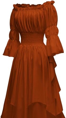 Women's Gothic Witch Dress Medieval Renaissance Costume Victorian Dress