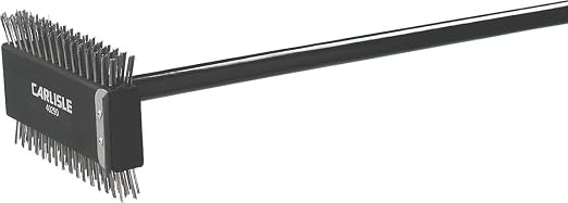 SPARTA 4029000 Stainless Steel Grill Brush, Grill Scraper With Metal Bristles, 30.5 Inches, Black, (Pack of 6)