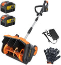 Cordless Snow Shovel- 2 * 4.5Ah Anti-Freeze Batteries,3500W Brushless Motor