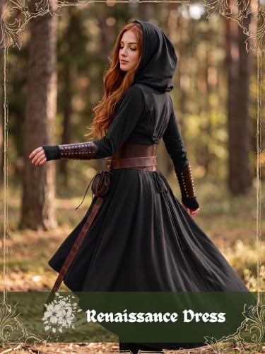 10 Pcs Women Renaissance Halloween Fairy Costumes Medieval Elf Dress S-XXL