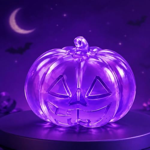 Halloween Decor Squeeze Fidget Toys Ghost Pumpkin Stress Halloween Squishy Toys Pumpkin Skeleton Shape Stress Relief(Purple2)