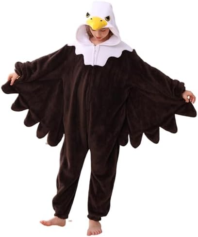 Animal Onesie Pajamas for Kids, Soft Flannel Halloween Cosplay Costume for Boys Girls