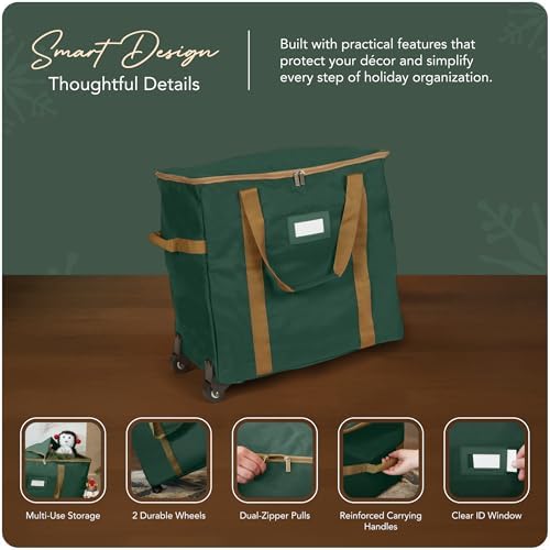 Covermates Rolling Treasurekeeper Storage Bag, 25.5" L x 13" W x 18.5" H