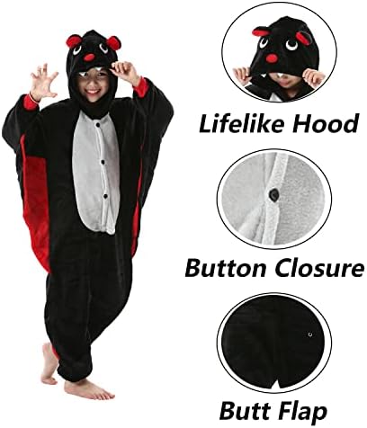 SimZoo Kids Animal Onesie Pajamas Halloween Costumes Cosplay 4-13Y