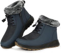 Waterproof Winter Boots For Women: Faux Fur Lined Side Zip Booties