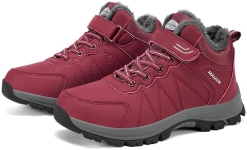 MAIZUN Womens Winter Snow Boots Waterproof Warm Fur Ankle Winter Boots