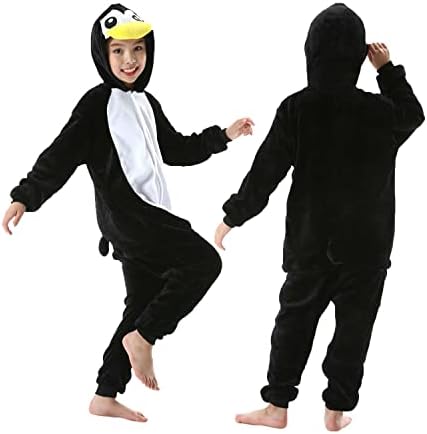 SimZoo Kids Animal Onesie Pajamas Halloween Costumes Cosplay 4-13Y
