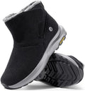 FitVille Men's Wide Winter Boots Thick Fur Lined Lightweight Snow Boots