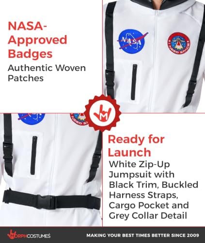 Morph, Astronaut Costume Men, Space Suit, Halloween Costumes for Men