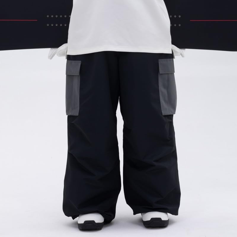SNOWVERB Loose Fit Snowboard Leopard Ski Snow Baggy Pants for Men and Women