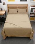 Full XL Sheets - 4 Piece Full XL Sheet Set - Soft & Cooling - Heathered Tan