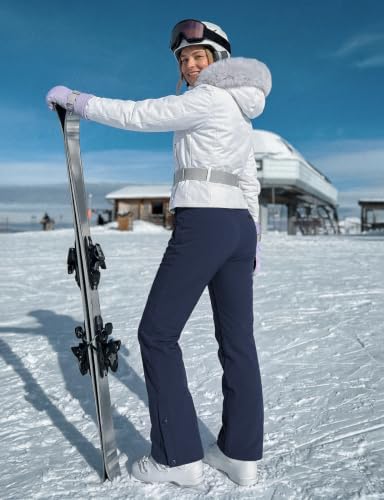 Cycorld Womens Snow Pants: Warm Fleece Lined Ski Pants Softshell