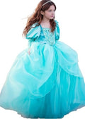 Girls Cinderella Costumes Halloween Princess Dress Up Fancy Birthday Party Ball Gown
