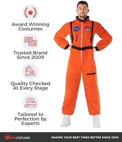 Morph, Astronaut Costume Men, Space Suit, Halloween Costumes for Men