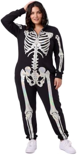 Tipsy Elves Skeleton Halloween Jumpsuit Costume for Women