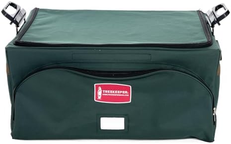 TreeKeeper Adjustable Christmas Ornament Storage Box, Up to 48 Slots