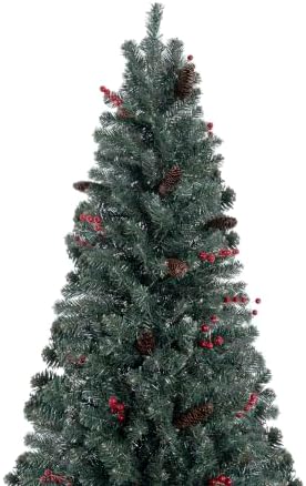 Naomi Home 7.5ft Pencil Christmas Tree with Lights